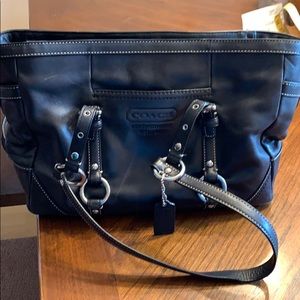 Black coach purse